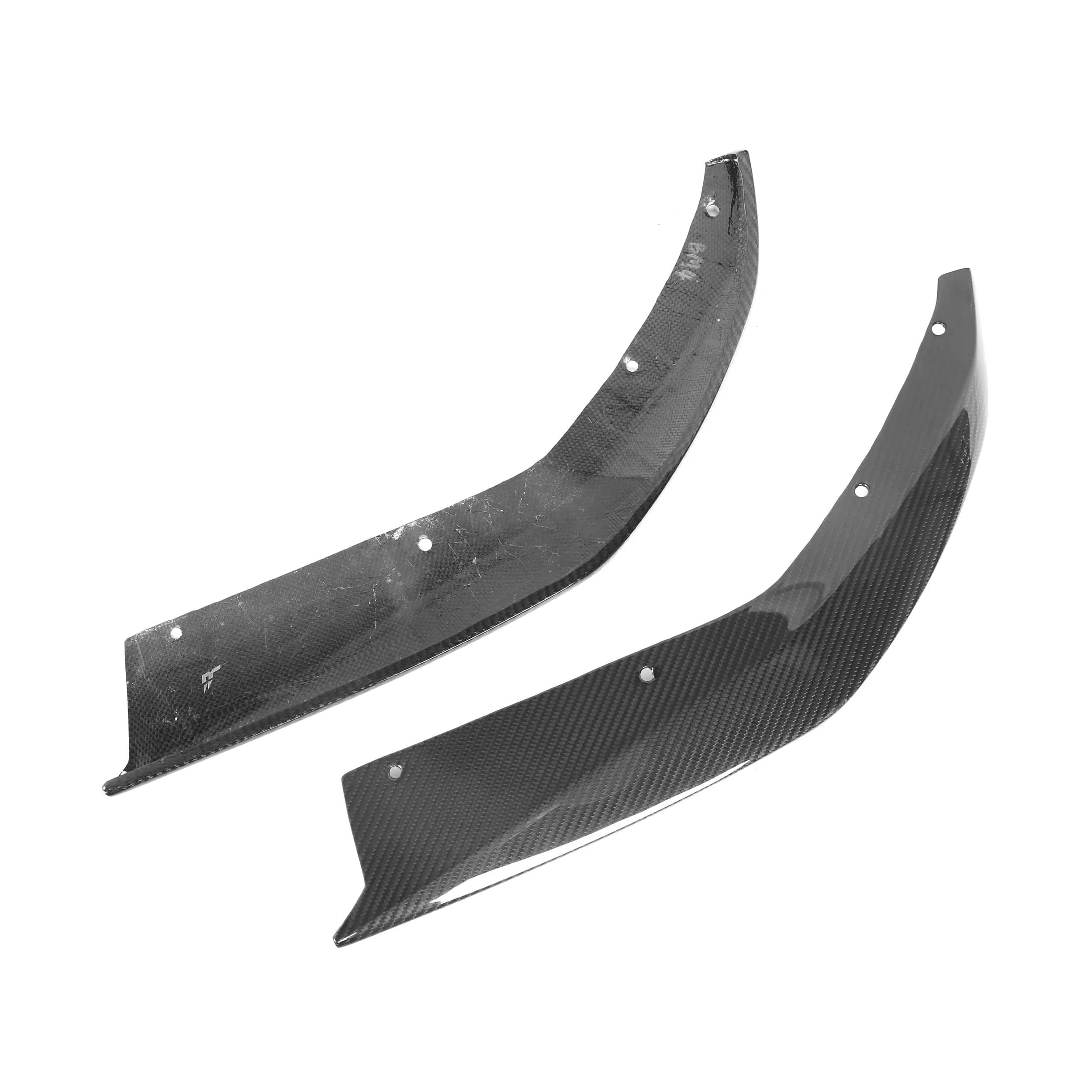 BMW M3/M4 MHC Style Carbon Fibre Rear Bumper Lower Splitters (G80/G81/G82/G83) - Twenty Two Tuning Rear Canards
