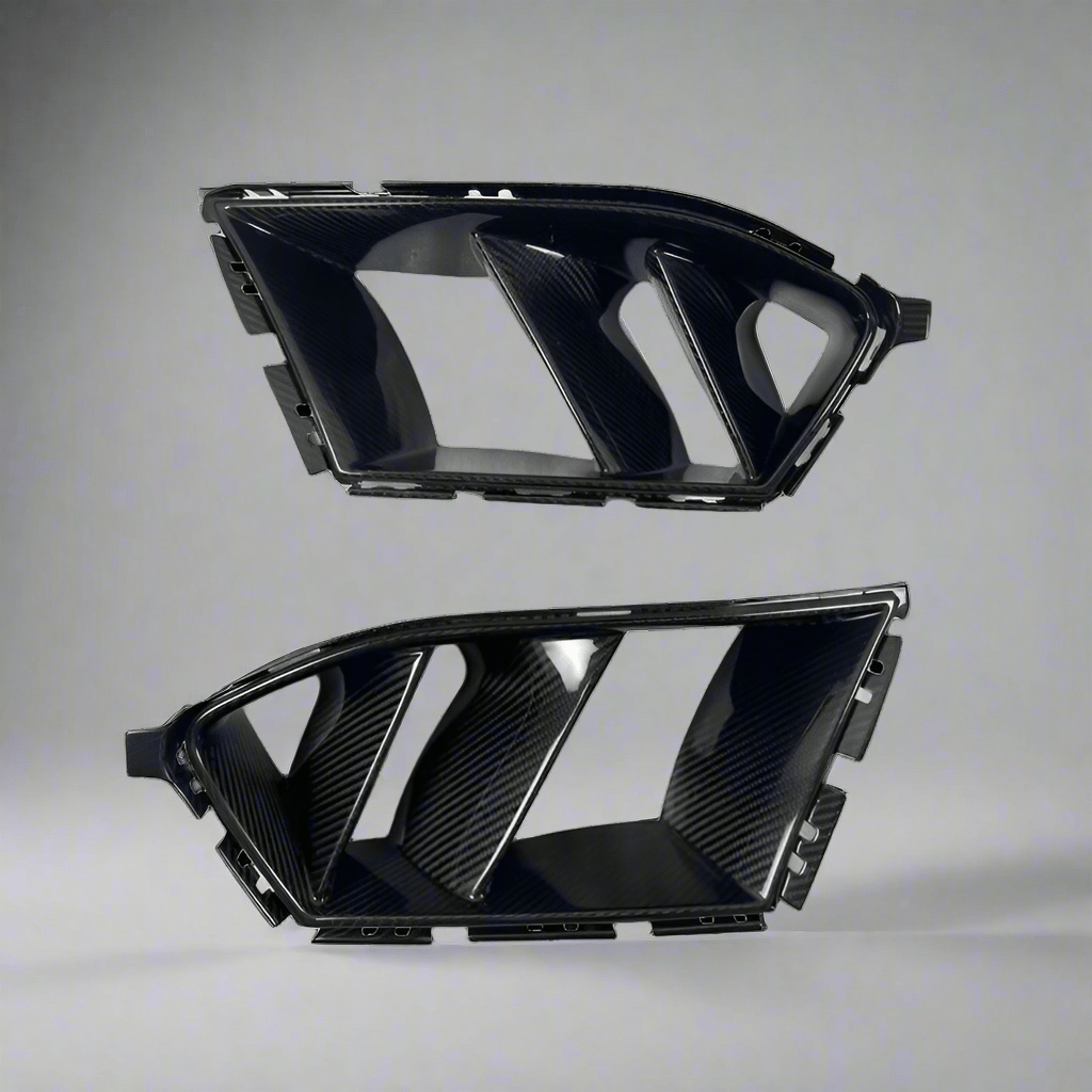 BMW M3/M4 MHC Style Twin Fin Front Bumper Air Ducts (G80/G81/G82/G83) - Twenty Two Tuning Front Canards/Bumper Inserts