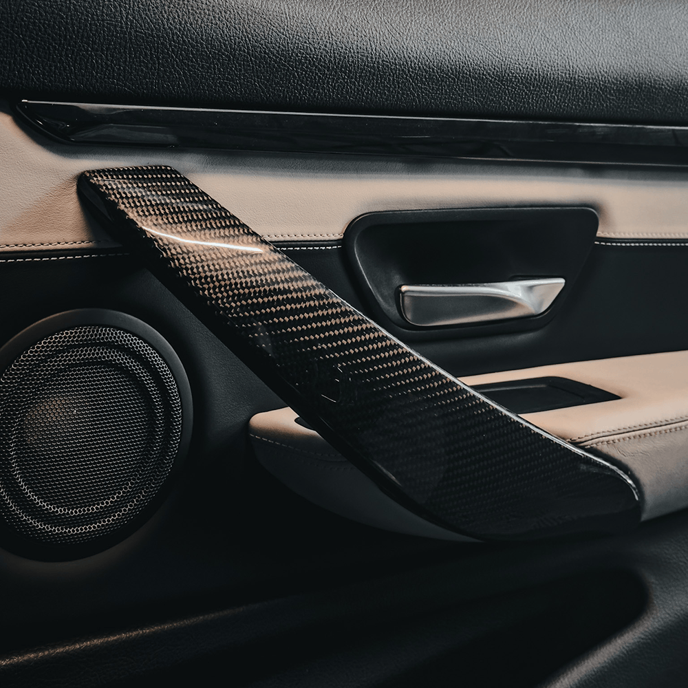 BMW M3/M4 OEM+ Carbon Fiber Replacement Door Trims (F80/F82/F83) - Twenty Two Tuning Interior Parts & Accessories