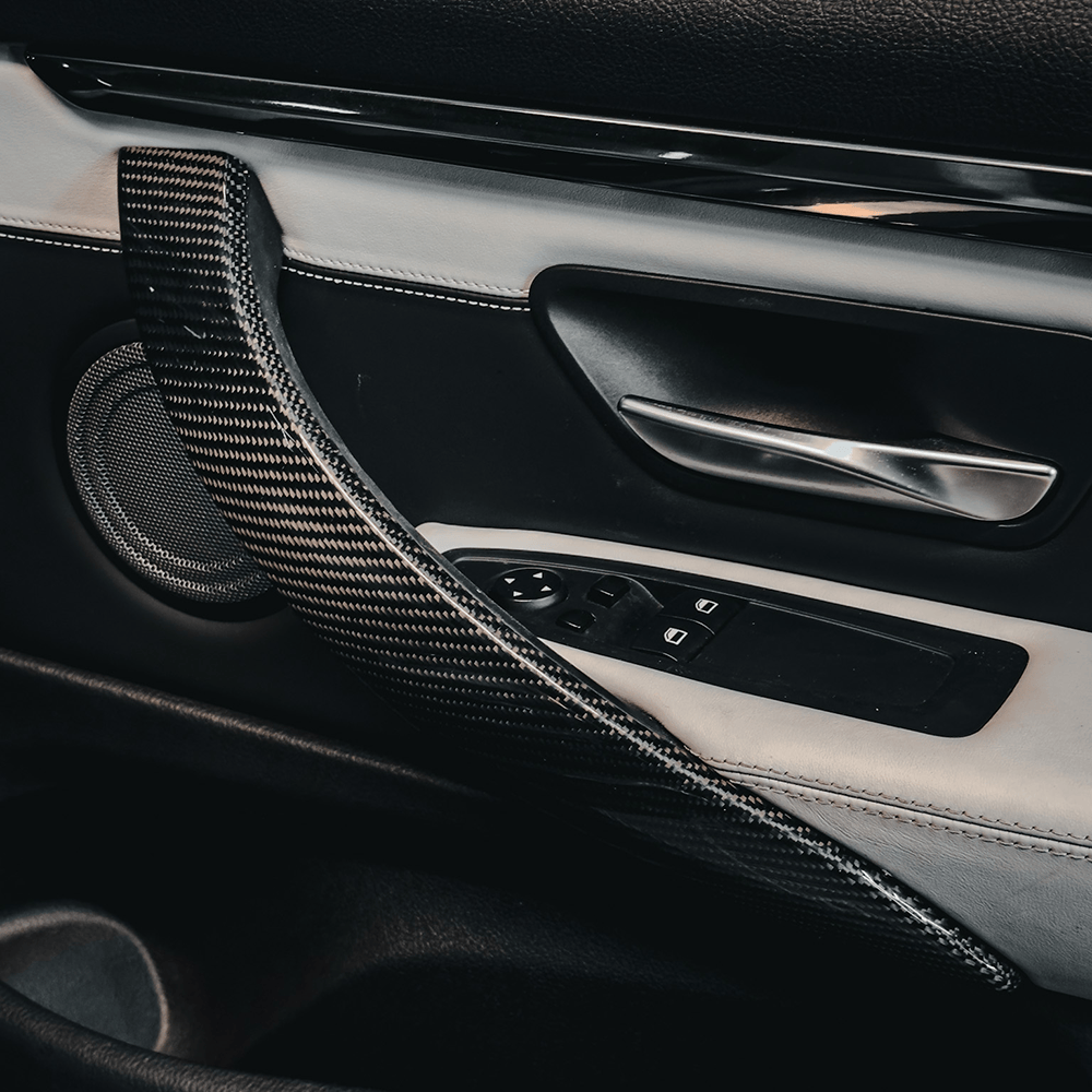 BMW M3/M4 OEM+ Carbon Fiber Replacement Door Trims (F80/F82/F83) - Twenty Two Tuning Interior Parts & Accessories