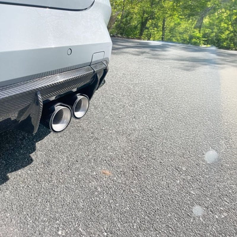 BMW M3/M4 OEM M Performance Style Carbon Fibre Exhaust Tips (G80/G81/G82/G83) - Twenty Two Tuning Exhaust Tips