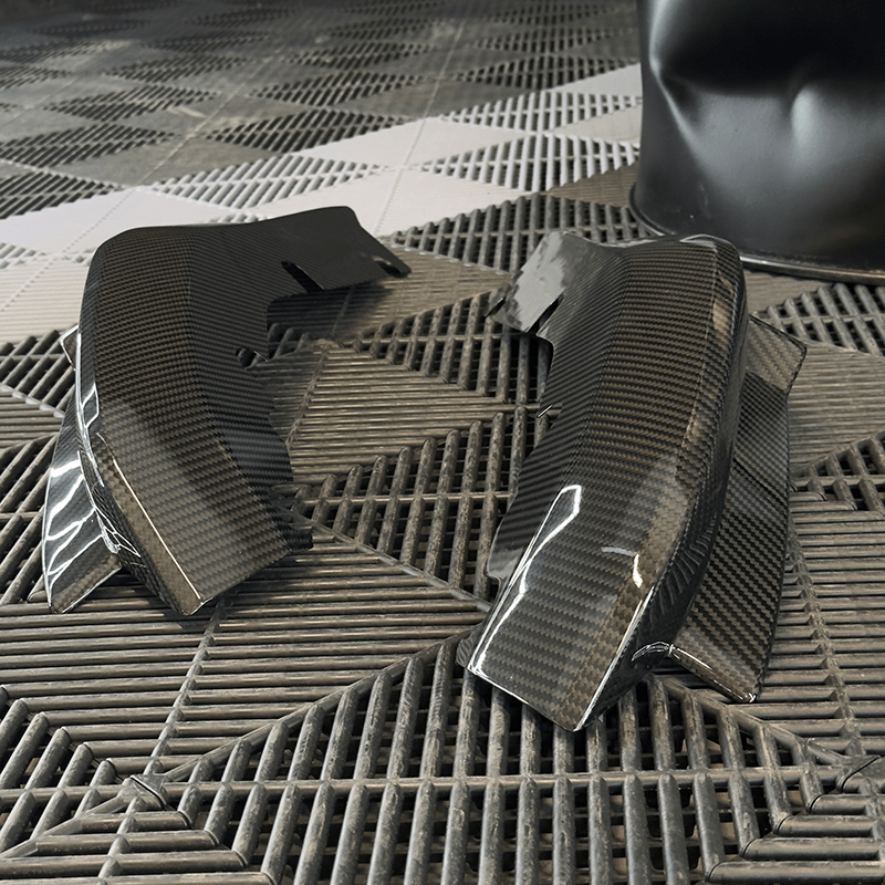 BMW M3/M4 OEM Style Carbon Fibre Rear Bumper Trims (G80/G81/G82/G83) - Twenty Two Tuning Rear Canards