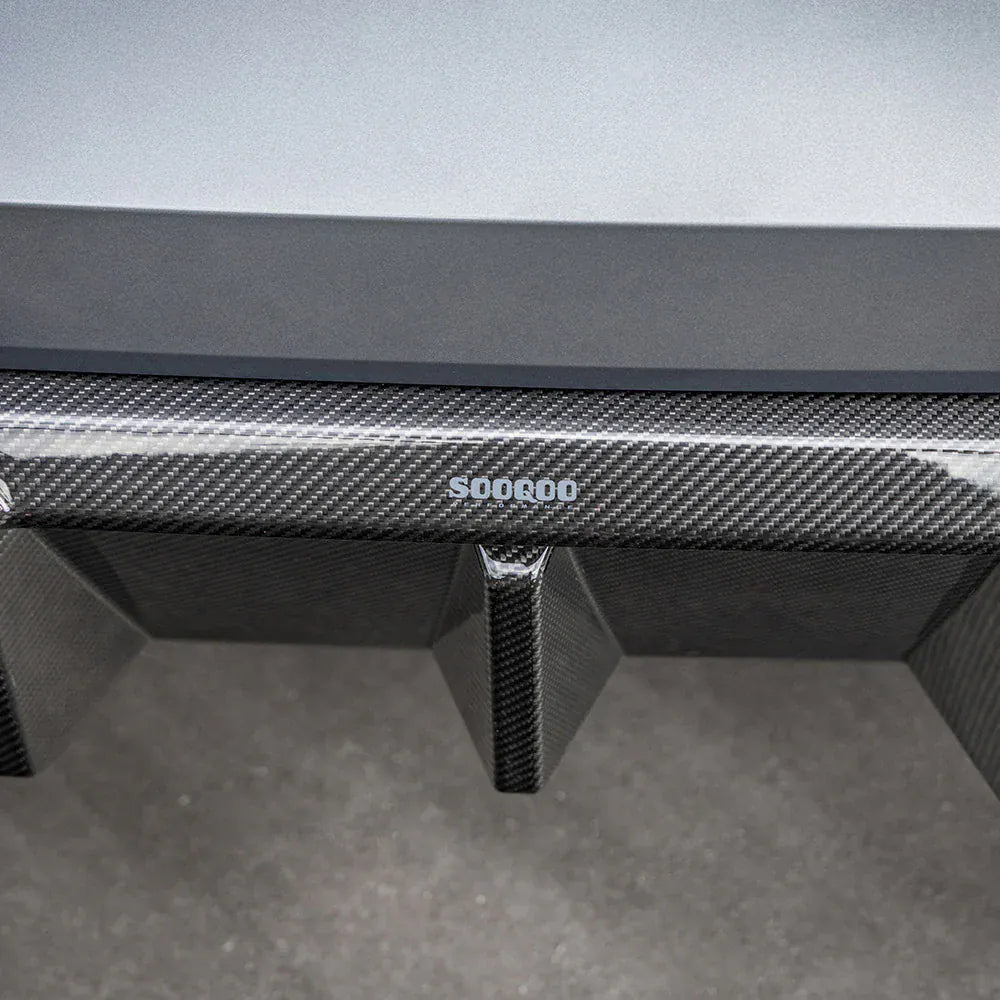 BMW M3/M4 SOOQOO V2 Carbon Fiber Rear Diffuser (G80/G81/G82/G83) - SOOQOO Official Rear Diffuser