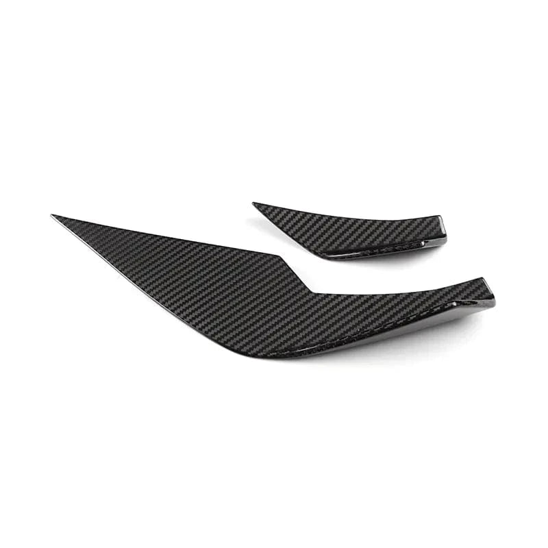 BMW M3/M4 Vorsteiner Style Carbon Fibre Front Canards (G80/G81/G82/G83) - Twenty Two Tuning Front Canards/Bumper Inserts