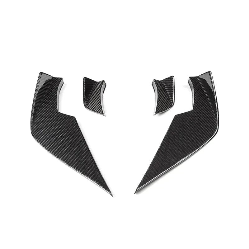 BMW M3/M4 Vorsteiner Style Carbon Fibre Front Canards (G80/G81/G82/G83) - Twenty Two Tuning Front Canards/Bumper Inserts