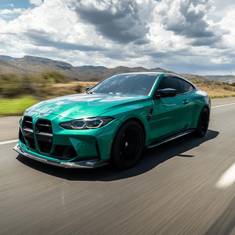 BMW M3/M4 Vorsteiner Style Carbon Fibre Front Lip Spoiler (G80/G81/G82/G83) - Twenty Two Tuning Front Lip