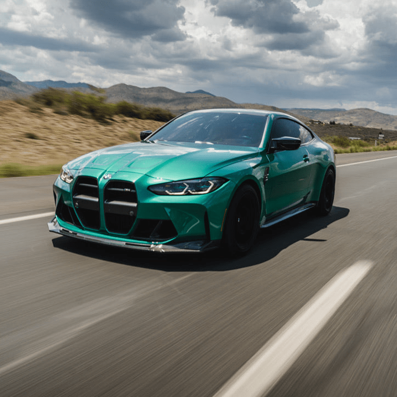 BMW M3/M4 Vorsteiner Style Carbon Fibre Front Lip Spoiler (G80/G81/G82/G83) - Twenty Two Tuning Front Lip