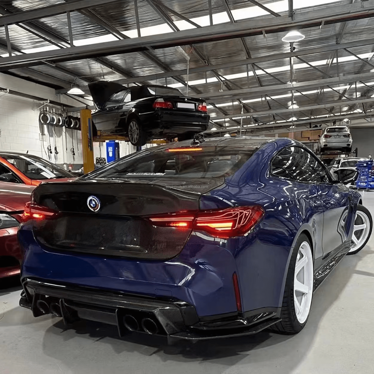 BMW M4 (G82) CSL Style Carbon Fibre Rear Trunk/Boot Lid Complete - Twenty Two Tuning Trunk/Boot Complete