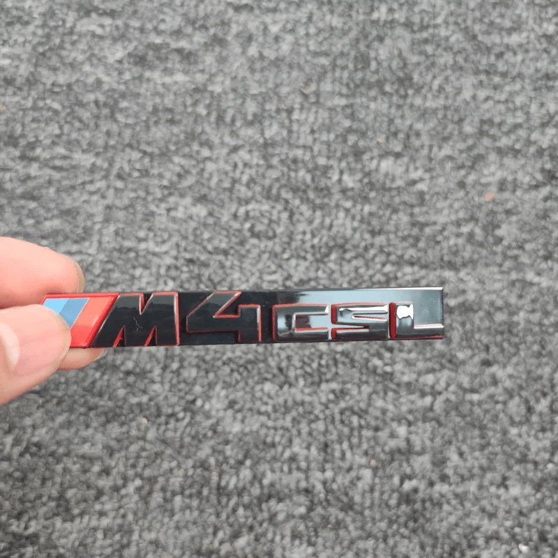 BMW M4 (G82/G83) Gloss Black CSL Style Grille Badge - Twenty Two Tuning Front Grille