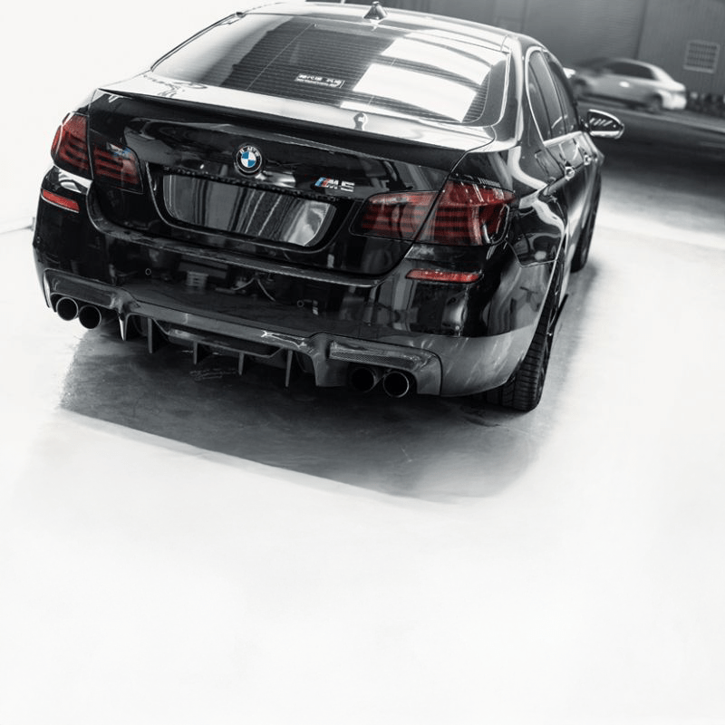 BMW M5 (F10) F90 Style Carbon Fiber Rear Diffuser - Twenty Two Tuning Rear Diffuser