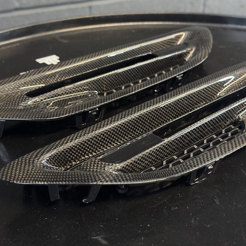 BMW M5 (F10) M Performance Style Carbon Fiber Fender Trim (Replacement) - Twenty Two Tuning Fender Trims