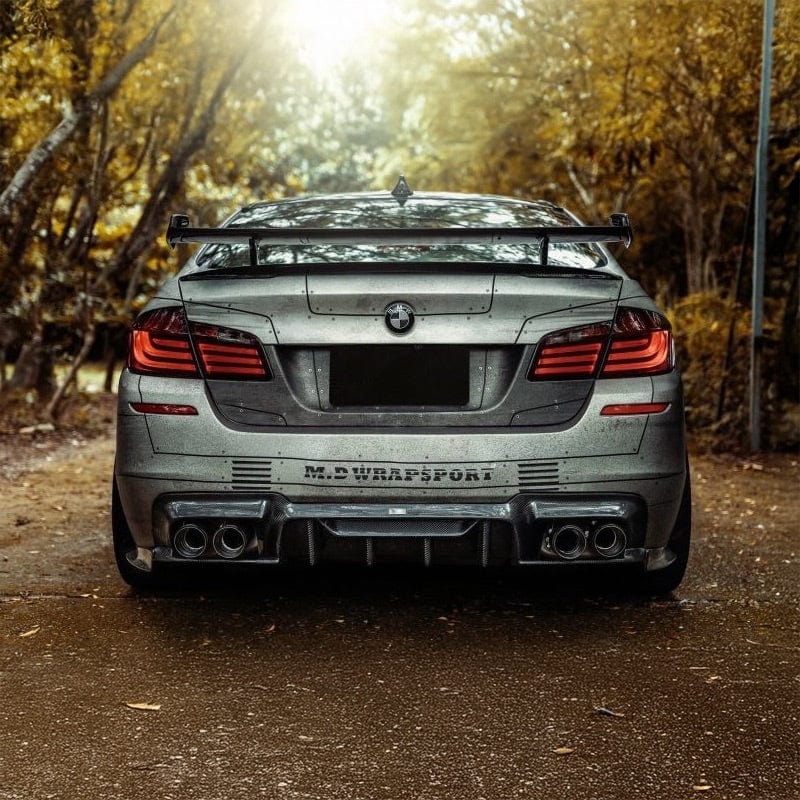 BMW M5 (F10) M Performance Throughflow Style Carbon Fiber Rear Trunk Spoiler - Twenty Two Tuning Rear Spoiler