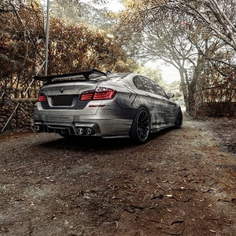 BMW M5 (F10) M Performance Throughflow Style Carbon Fiber Rear Trunk Spoiler - Twenty Two Tuning Rear Spoiler