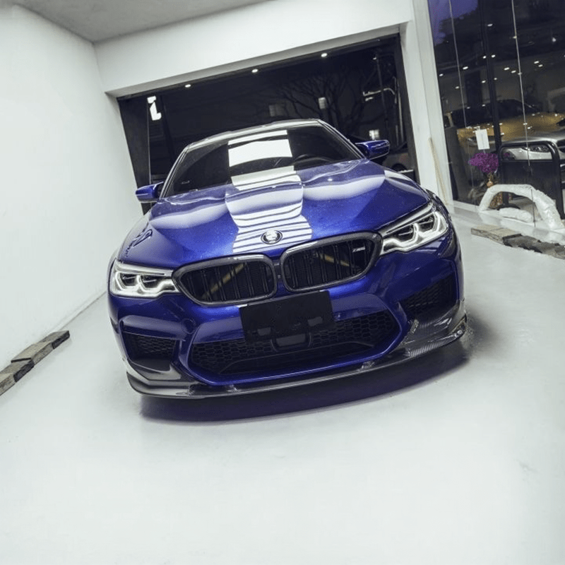BMW M5 (F90) 3D Design Style Carbon Fibre Front Lip Spoiler - Twenty Two Tuning Front Lip