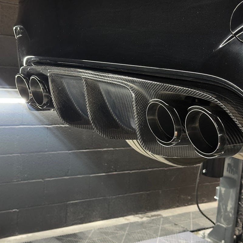 BMW M5 (F90) Akrapovic Style Carbon Fibre Exhaust Tips - Twenty Two Tuning Exhaust Tips