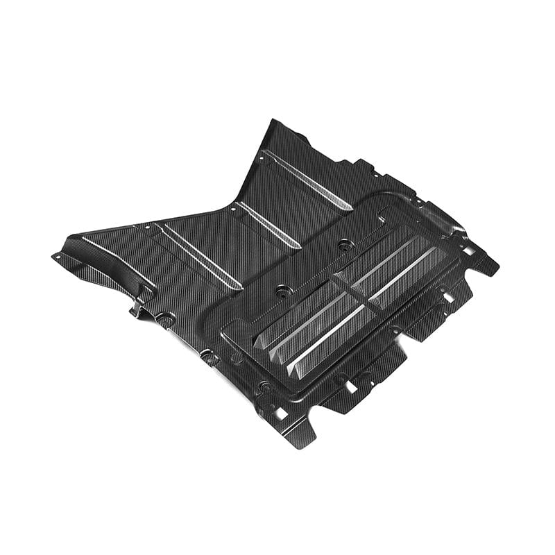 BMW M5 (G90/G99) OEM+ Style Carbon Fiber Oil Cooler Guard Cover - Twenty Two Tuning Engine Bay