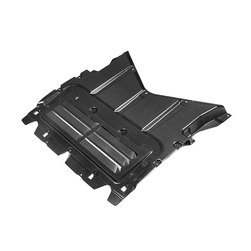 BMW M5 (G90/G99) OEM+ Style Carbon Fiber Oil Cooler Guard Cover - Twenty Two Tuning Engine Bay