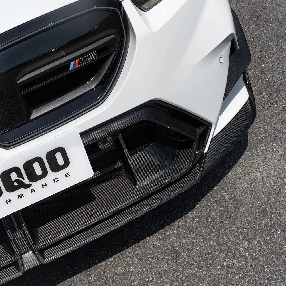 BMW M5 (G90/G99) SOOQOO Carbon Fiber Front Bumper Center Trim - SOOQOO Official Front Canards/Bumper Inserts