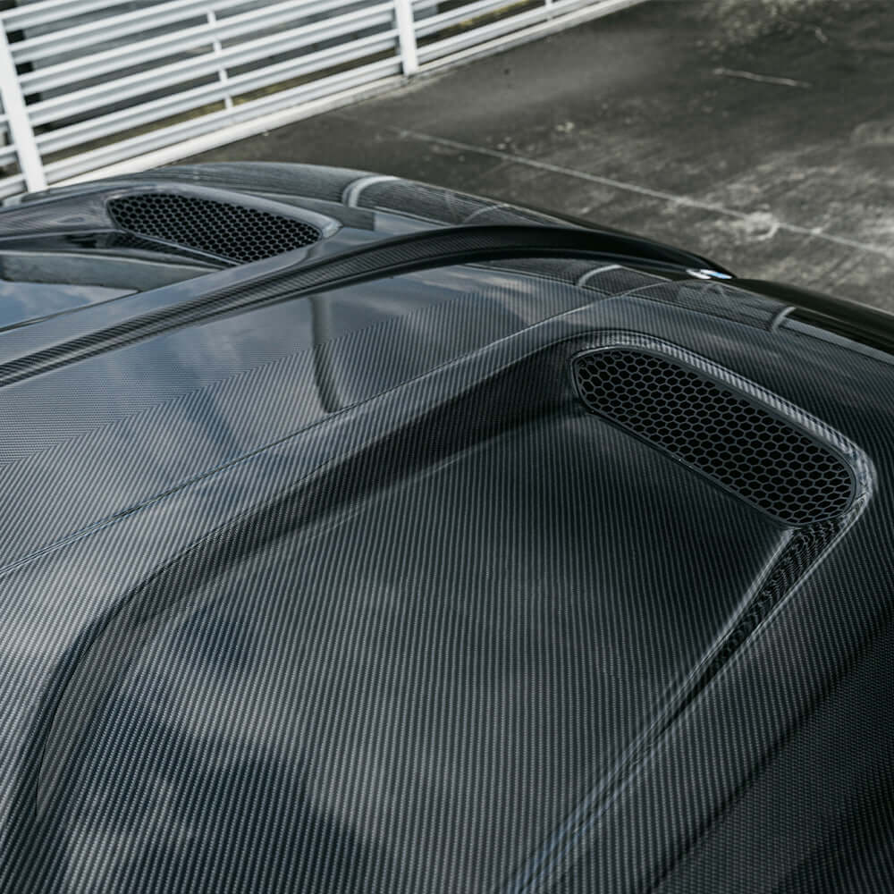 BMW M5 (G90/G99) SOOQOO Carbon Fiber Vented Hood - SOOQOO Official Hood/Bonnet Complete