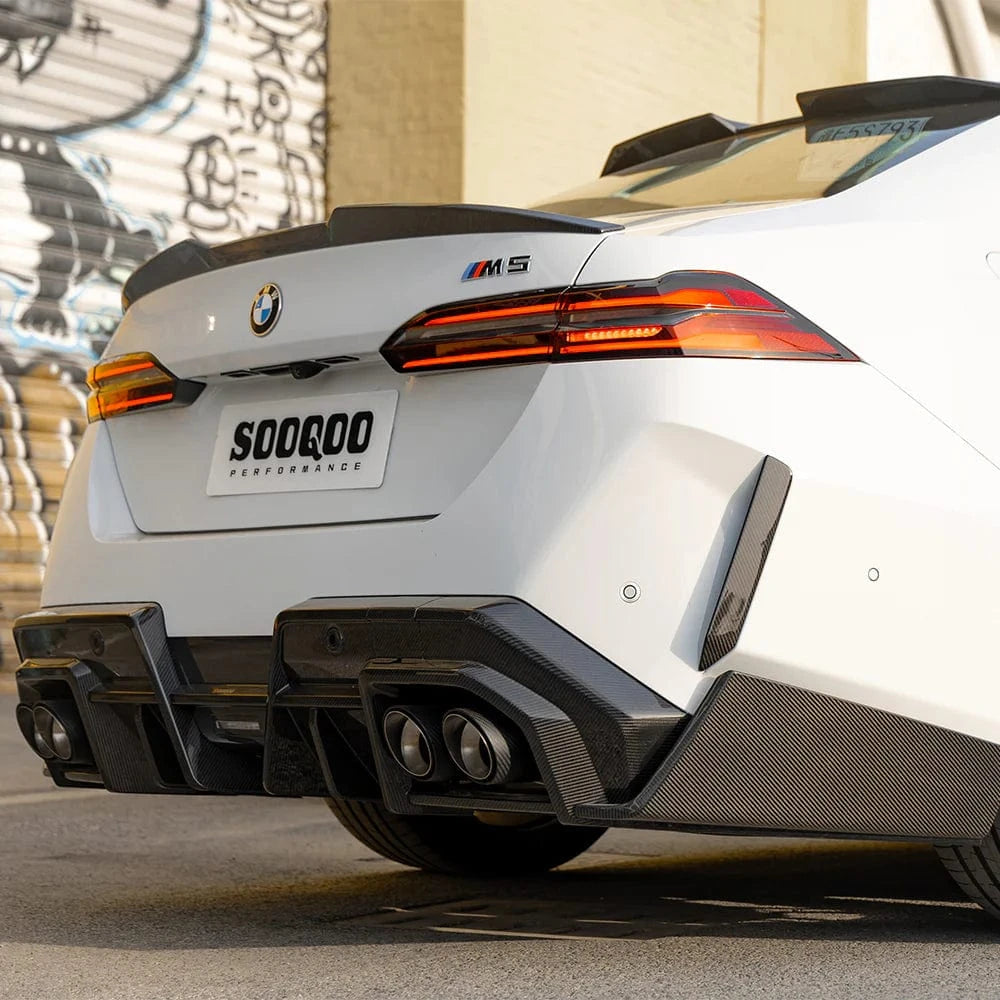 BMW M5 (G90/G99) SOOQOO Type-B Carbon Fiber Rear Diffuser - SOOQOO Original Rear Diffuser