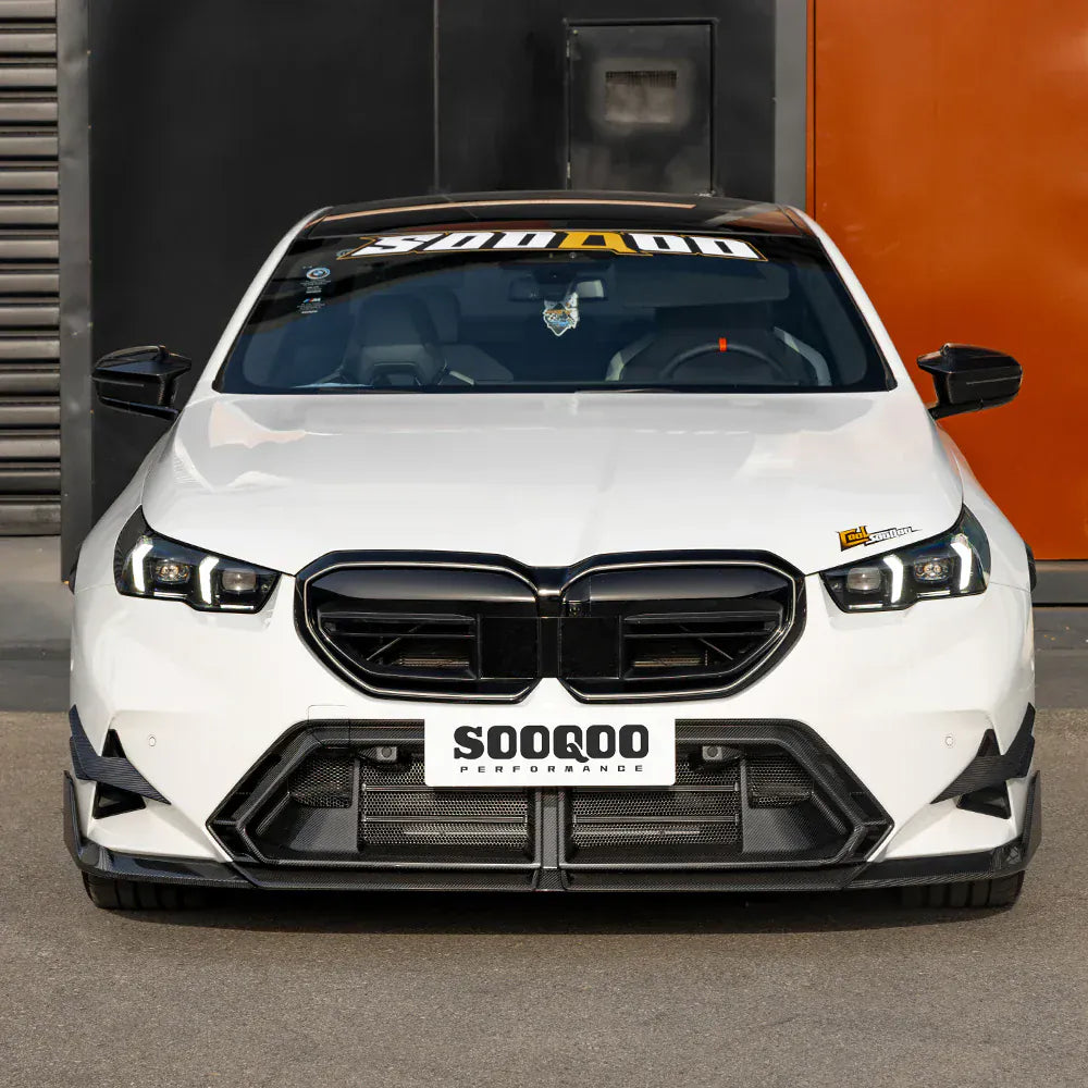 BMW M5 (G90/G99) SOOQOO V2 Carbon Fiber Front Lip Spoiler - SOOQOO Official Front Lip