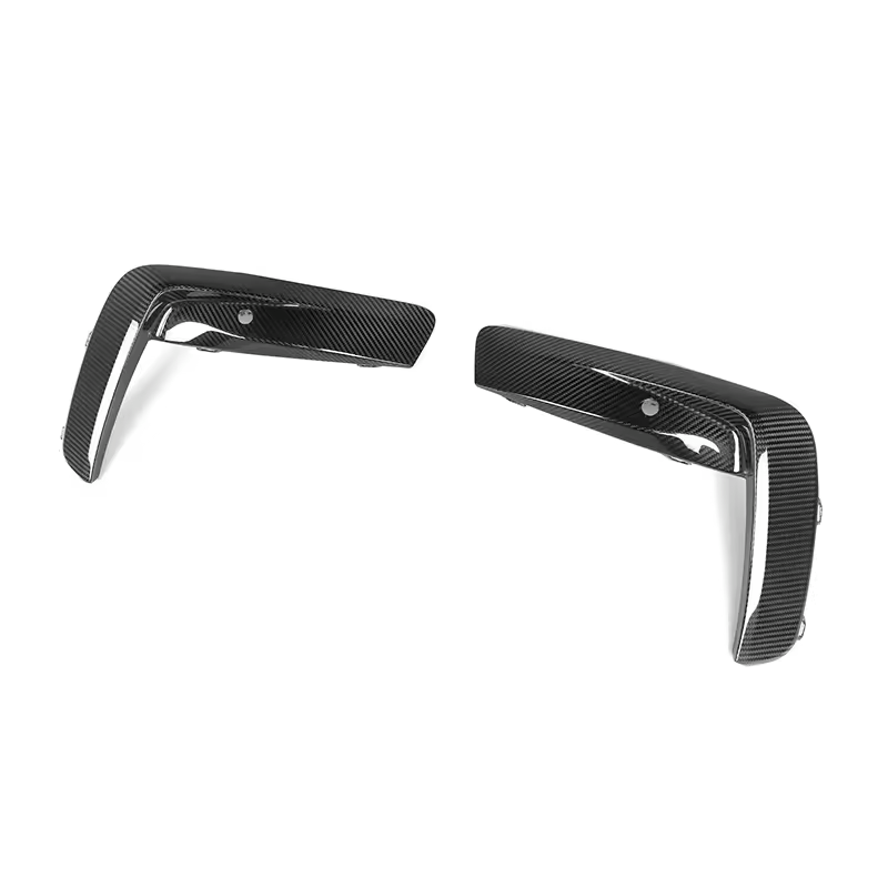 BMW M8 (F91/F92/F93) OEM+ Carbon Fibre Upper Bumper Trims - Twenty Two Tuning Front Canards/Bumper Inserts