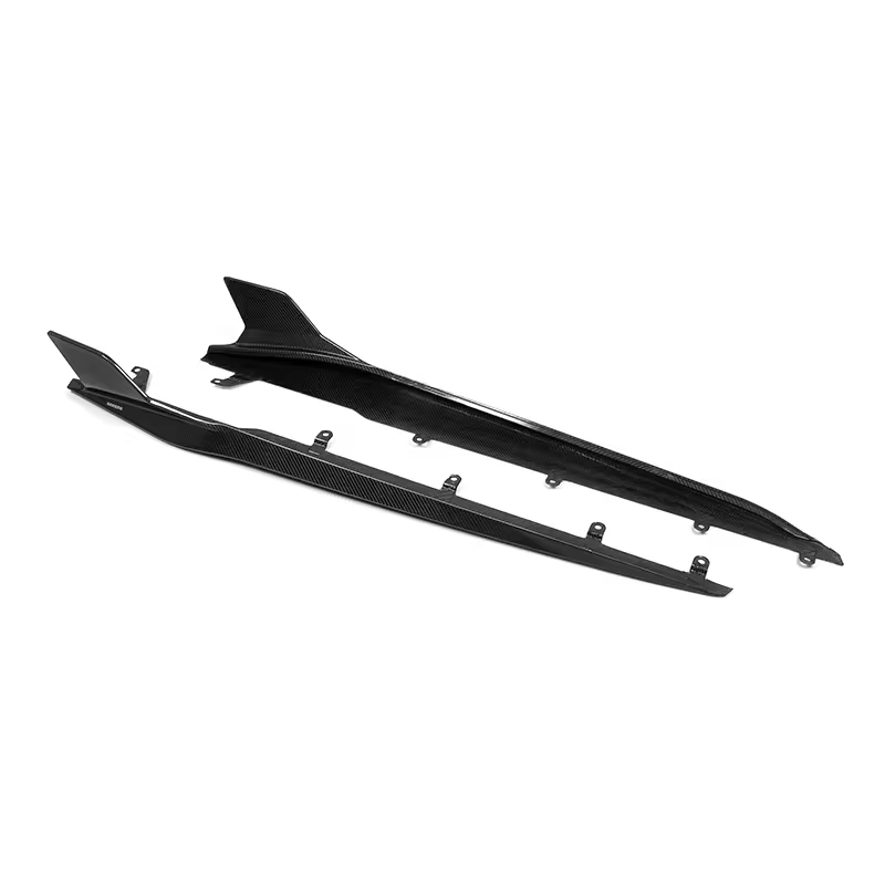 BMW M8 (F91/F92/F93) SOOQOO Carbon Fibre Side Skirt Extensions - SOOQOO Side Skirts