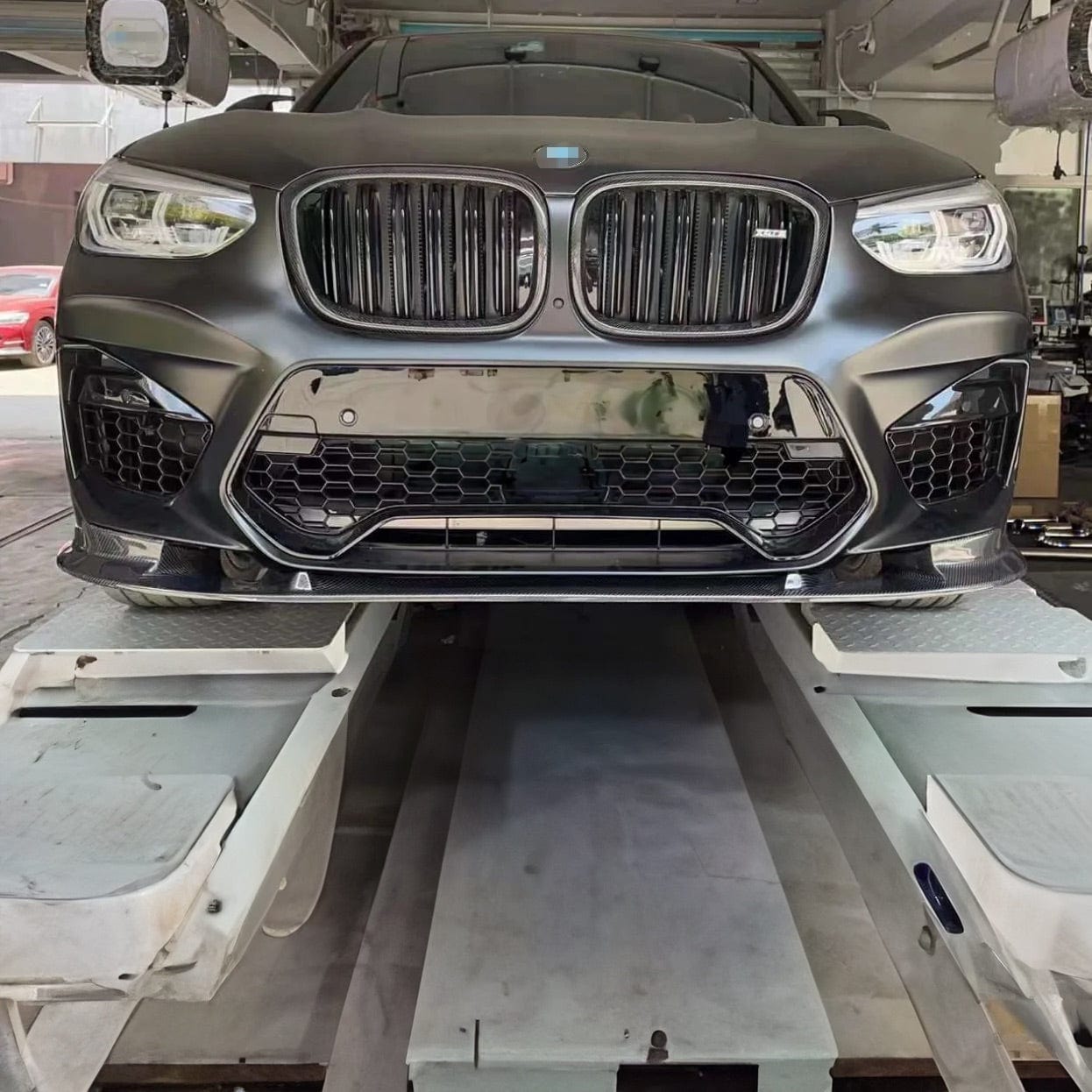 BMW X3M (F97) 3D Design Style Carbon Fibre Front Lip Spoiler - Twenty Two Tuning Front Lip