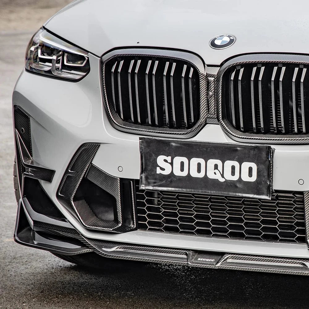 BMW X3M (F97) SOOQOO Type-A Carbon Fibre Front Lip Spoiler - SOOQOO Official Front Lip