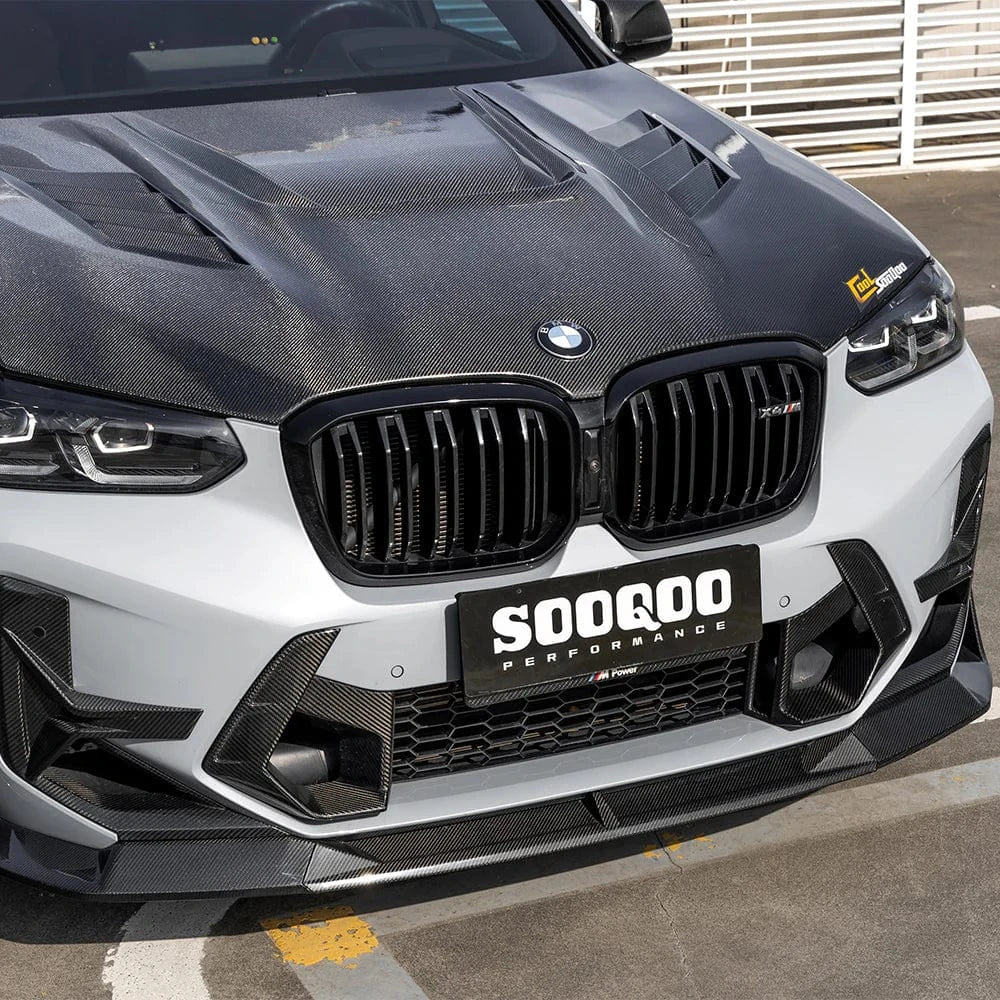 BMW X3M (F97) SOOQOO Type-B Carbon Fibre Front Lip Spoiler - SOOQOO Official Front Lip