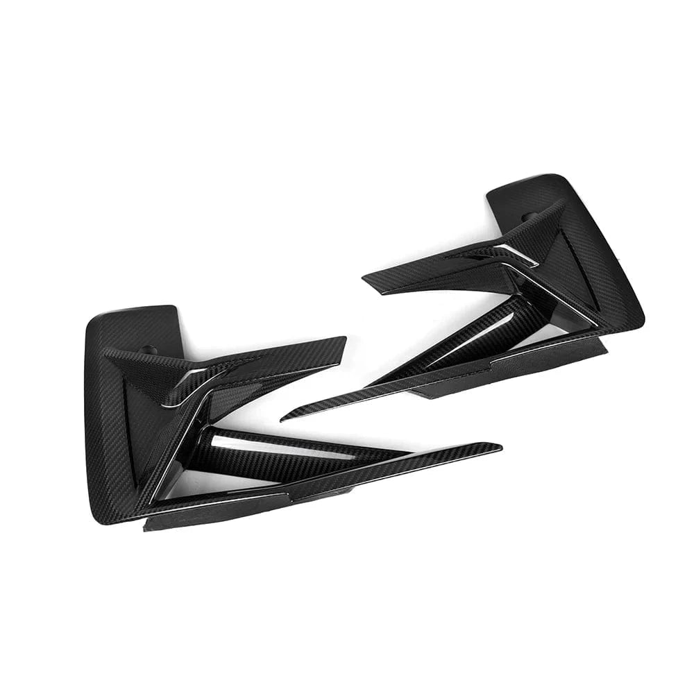BMW X3M/X4M (F97/F98 LCI) SOOQOO Carbon Fiber Front Bumper Inserts - SOOQOO Official Front Canards/Bumper Inserts
