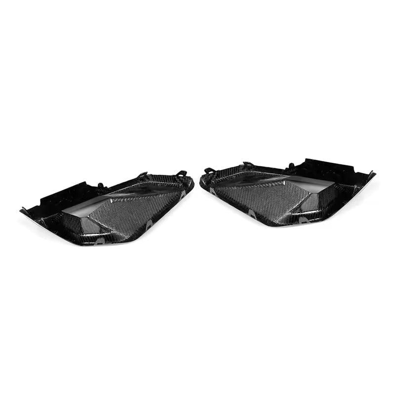 BMW X5 LCI (G05) M Performance Style Carbon Fibre Front Bumper Insert Trims - Twenty Two Tuning Front Canards/Bumper Inserts