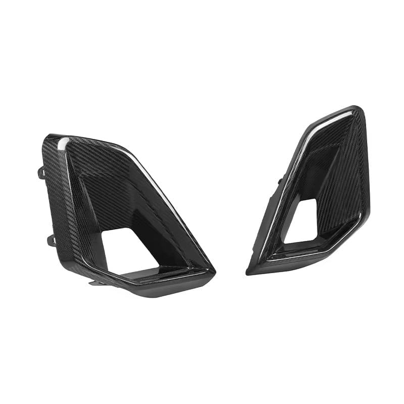 BMW X5 LCI (G05) M Performance Style Carbon Fibre Front Bumper Insert Trims - Twenty Two Tuning Front Canards/Bumper Inserts