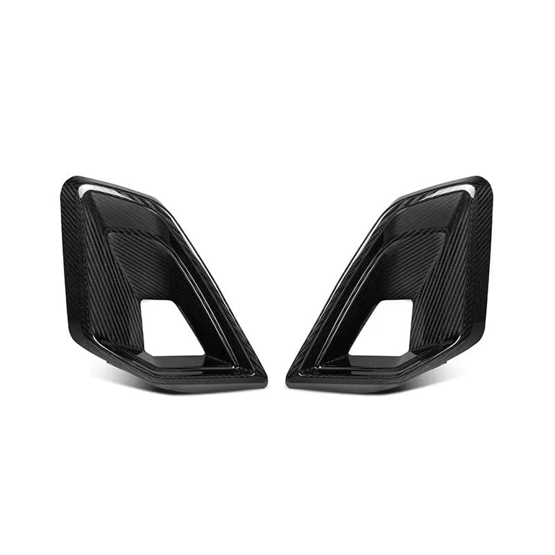 BMW X5 LCI (G05) M Performance Style Carbon Fibre Front Bumper Insert Trims - Twenty Two Tuning Front Canards/Bumper Inserts