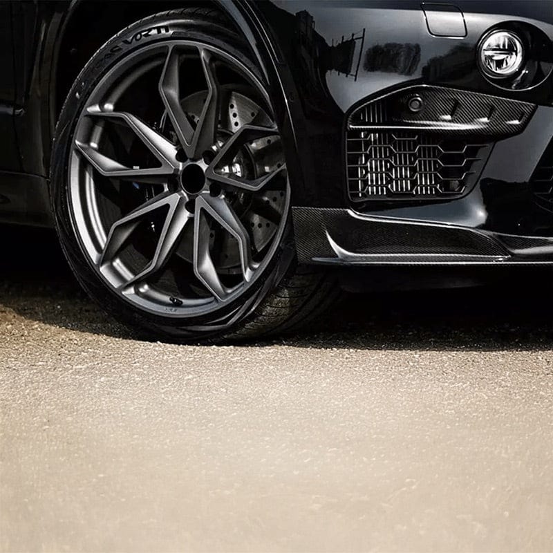BMW X5M (F85) 3D Design Style Carbon Fiber Front Bumper Inserts - Twenty Two Tuning Front Canards/Bumper Inserts