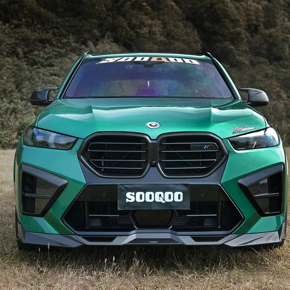 BMW X5M LCI (F95) SOOQOO Carbon Fiber Front Lip Spoiler - SOOQOO Official Front Lip