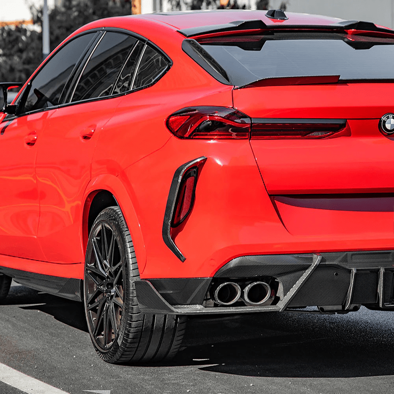 BMW X6 (G06) M Performance Style Carbon Fiber Rear Window Trims - Twenty Two Tuning Rear Windows