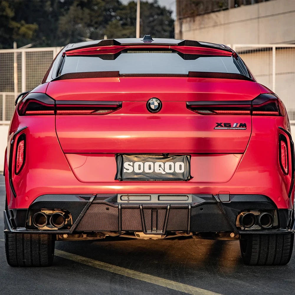 BMW X6 (G06) SOOQOO Carbon Fiber Rear Roof Spoiler - SOOQOO Official Rear Spoiler