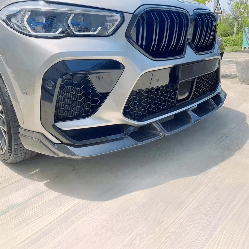 BMW X6M (F96) L'ARTE Style Carbon Front Lip Spoiler - Twenty Two Tuning Front Lip
