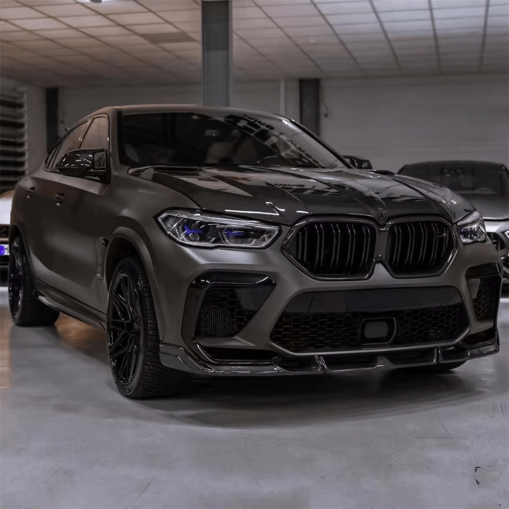BMW X6M (F96) L'ARTE Style Carbon Front Lip Spoiler - Twenty Two Tuning Front Lip