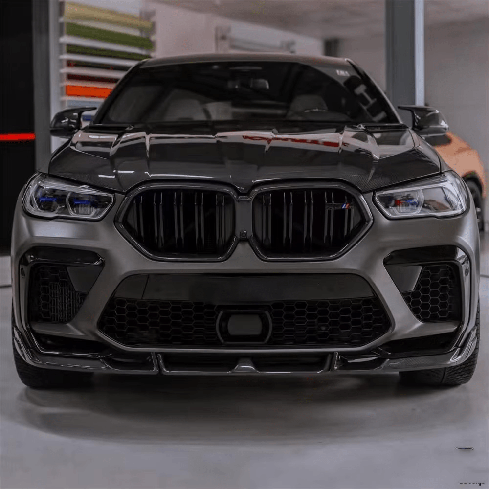 BMW X6M (F96) L'ARTE Style Carbon Front Lip Spoiler - Twenty Two Tuning Front Lip
