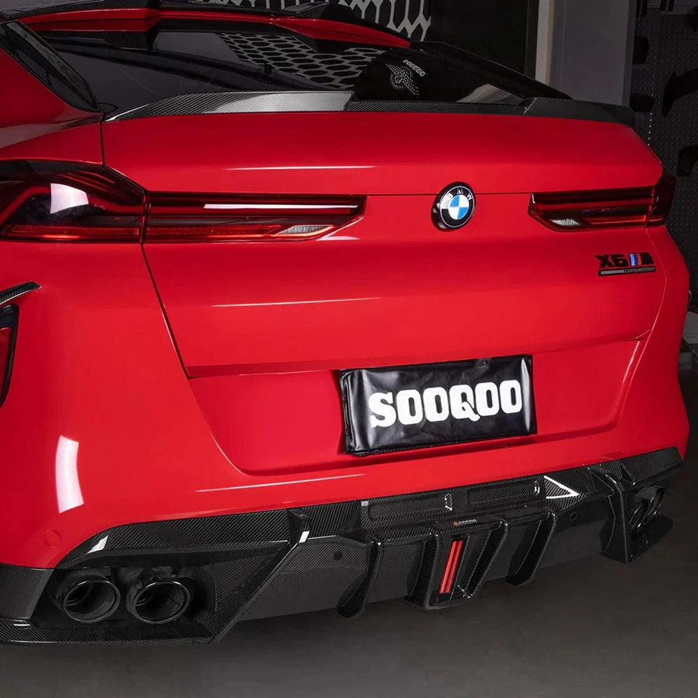 BMW X6M (F96) SOOQOO Carbon Rear Diffuser & Canards - SOOQOO Official Rear Diffuser