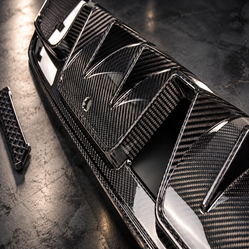 BSV2 Carbon Fiber Rear Diffuser Compatible With Mercedes C63 (W205)