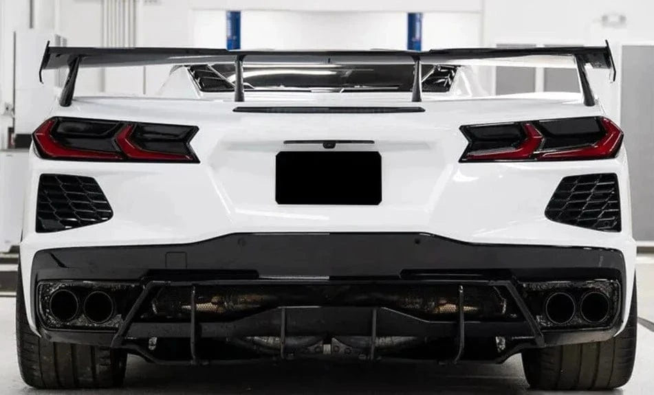 Chevrolet Corvette (C8) Carbon Fibre Rear Bumper Diffuser - Twenty Two Tuning Rear Diffuser