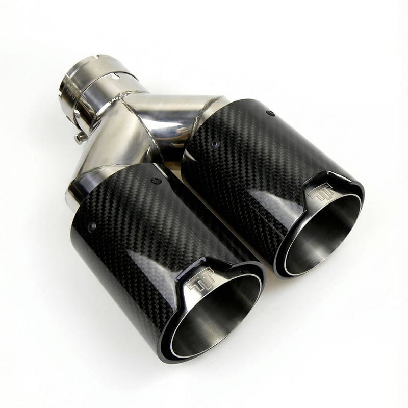 Dual TTT OEM Carbon Fibre Exhaust Tips - Compatible with BMW - Twenty Two Tuning Exhaust Tips