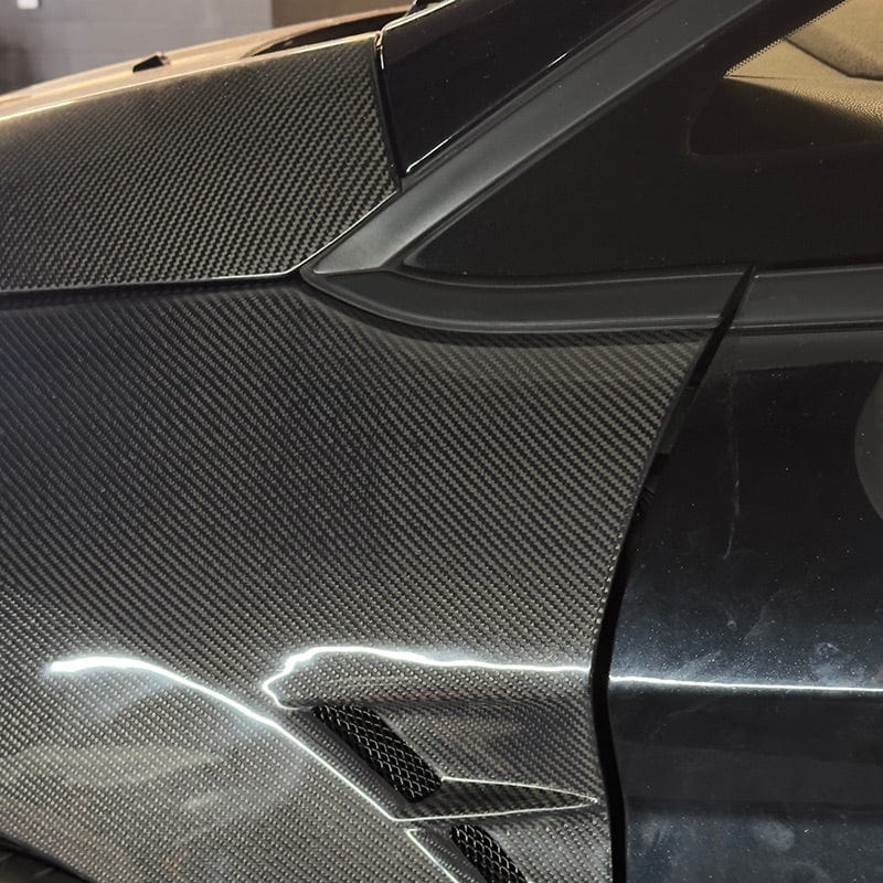 Ford Fiesta (MK7.5) OEM+ Carbon Fiber Front Fender Replacements - Twenty Two Tuning Front Fenders Complete