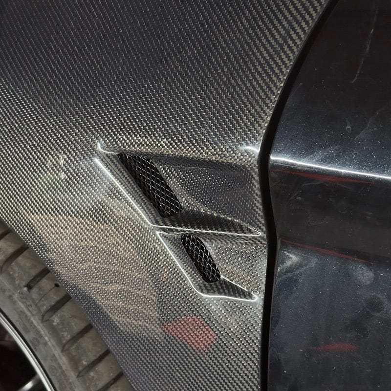 Ford Fiesta (MK7.5) OEM+ Carbon Fiber Front Fender Replacements - Twenty Two Tuning Front Fenders Complete