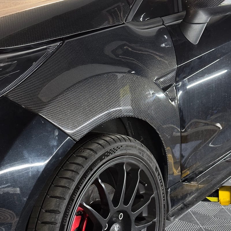 Ford Fiesta (MK7.5) OEM+ Carbon Fiber Front Fender Replacements - Twenty Two Tuning Front Fenders Complete