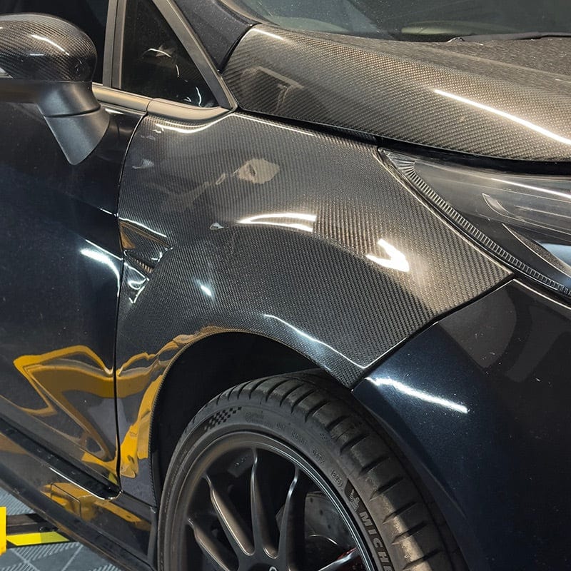 Ford Fiesta (MK7.5) OEM+ Carbon Fiber Front Fender Replacements - Twenty Two Tuning Front Fenders Complete
