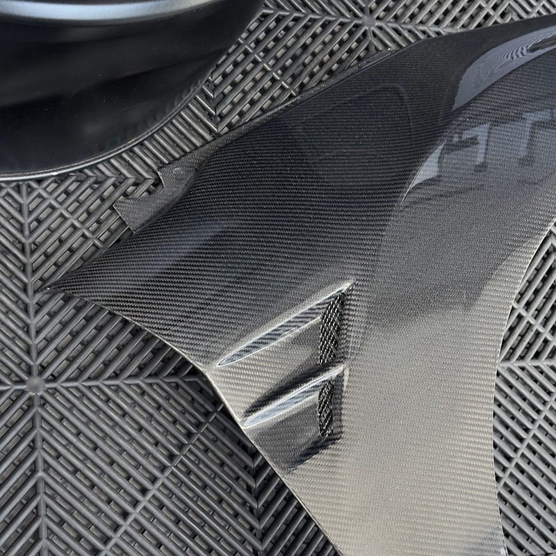 Ford Fiesta (MK7.5) OEM+ Carbon Fiber Front Fender Replacements - Twenty Two Tuning Front Fenders Complete